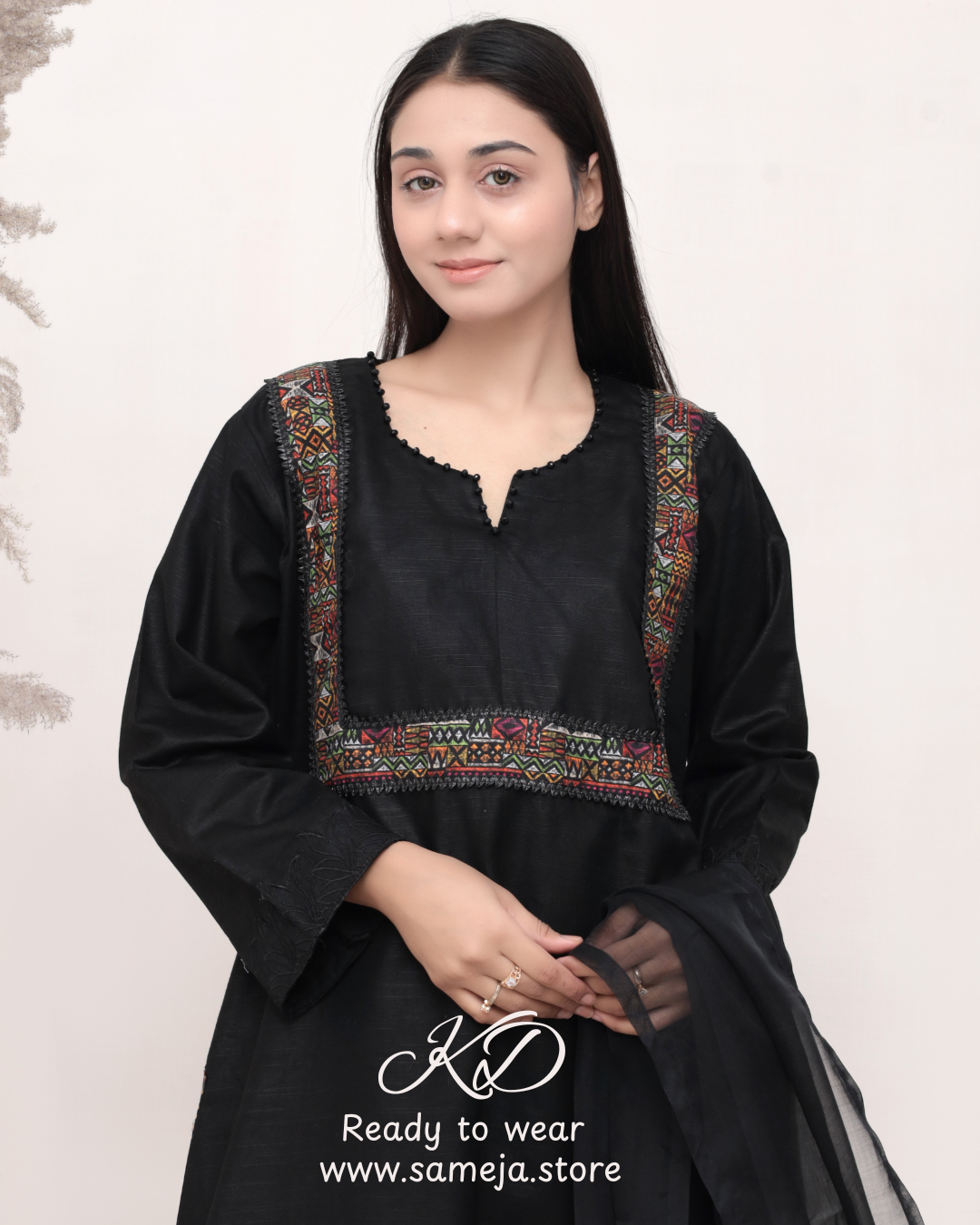 Siyah-e-Nazakat 3-Piece