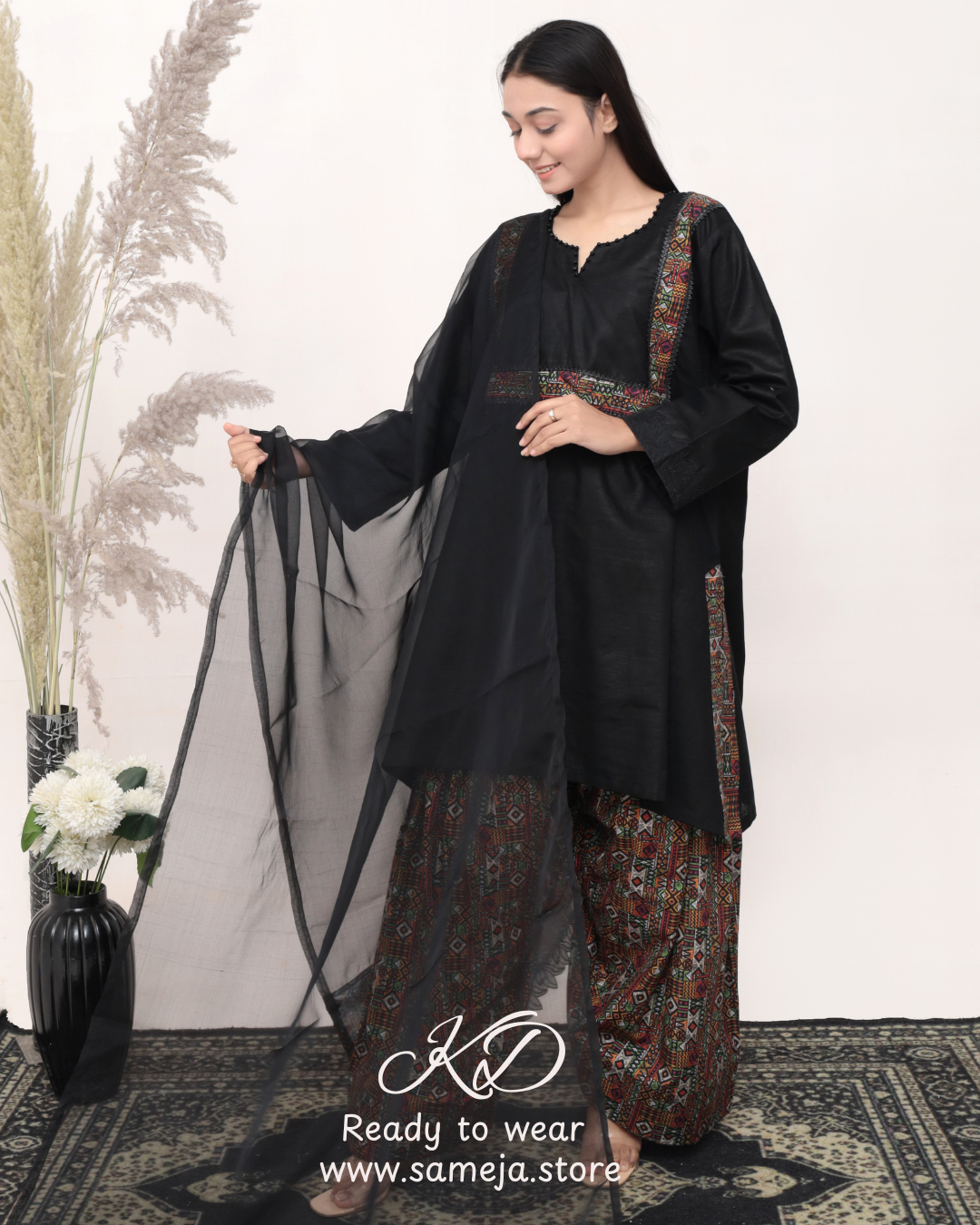 Siyah-e-Nazakat 3-Piece